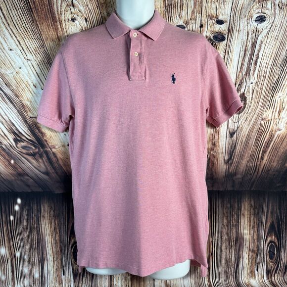 Polo Ralph Lauren Other - Vintage Polo Ralph Lauren Mens Size Medium Pink Short Sleeve Button Collar Shirt